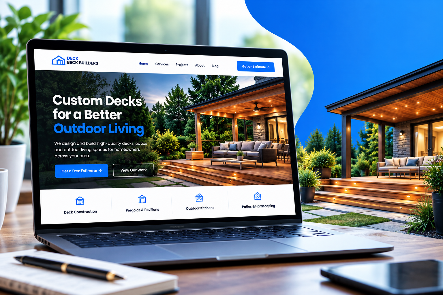 Completed residential deck project